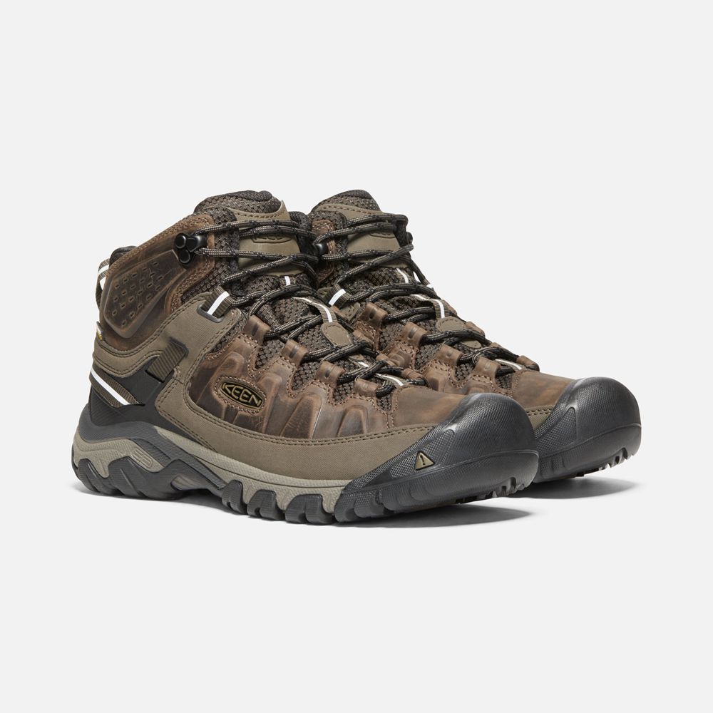 Keen Laarzen Heren Zwart Bruin - Targhee Iii Waterproof Mid Wide - 24736-RUAW